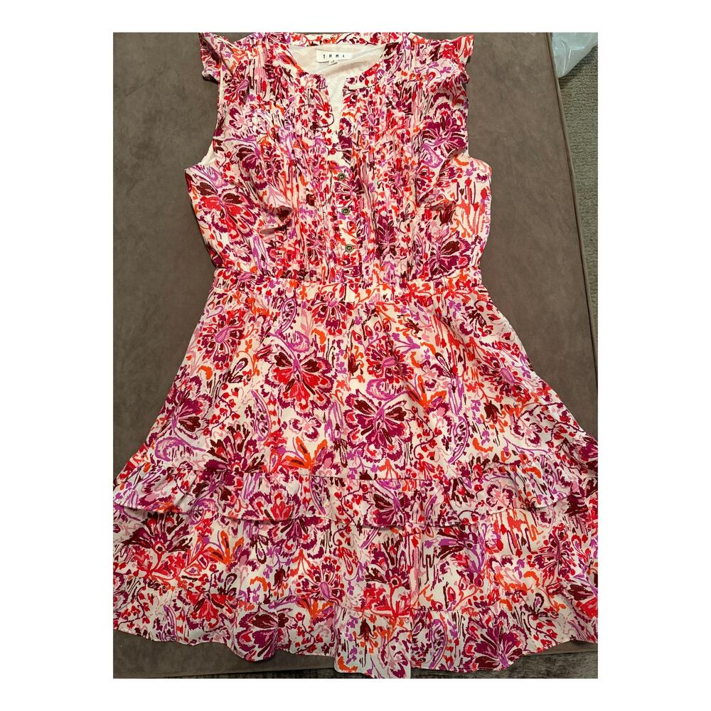 THML Charlotte Dress Pink Size Small - Picture 2 of 6